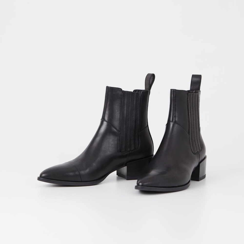 Vagabond Marja Black Leather Boots